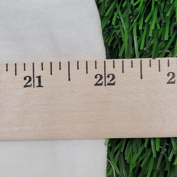 Vintage 1995 New-York News Shirt Medium 22x26 White USA Plaid - Picture 4 of 13